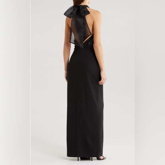 NEW! Lulu’s Stunning Black Gathered Organza Bodice with Oversized Bow - Picture 6 of 14